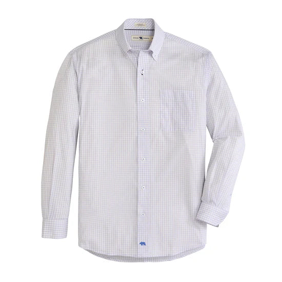 Onward Reserve | Walton Classic Fit Quad Shirt in Sea Pink