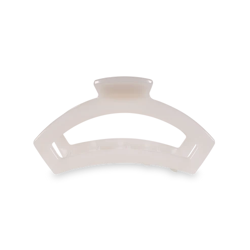 Teleties | Open Coconut White Medium Hair Clip