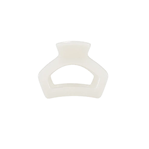 Teleties | Open Coconut White Petite Hair Clip