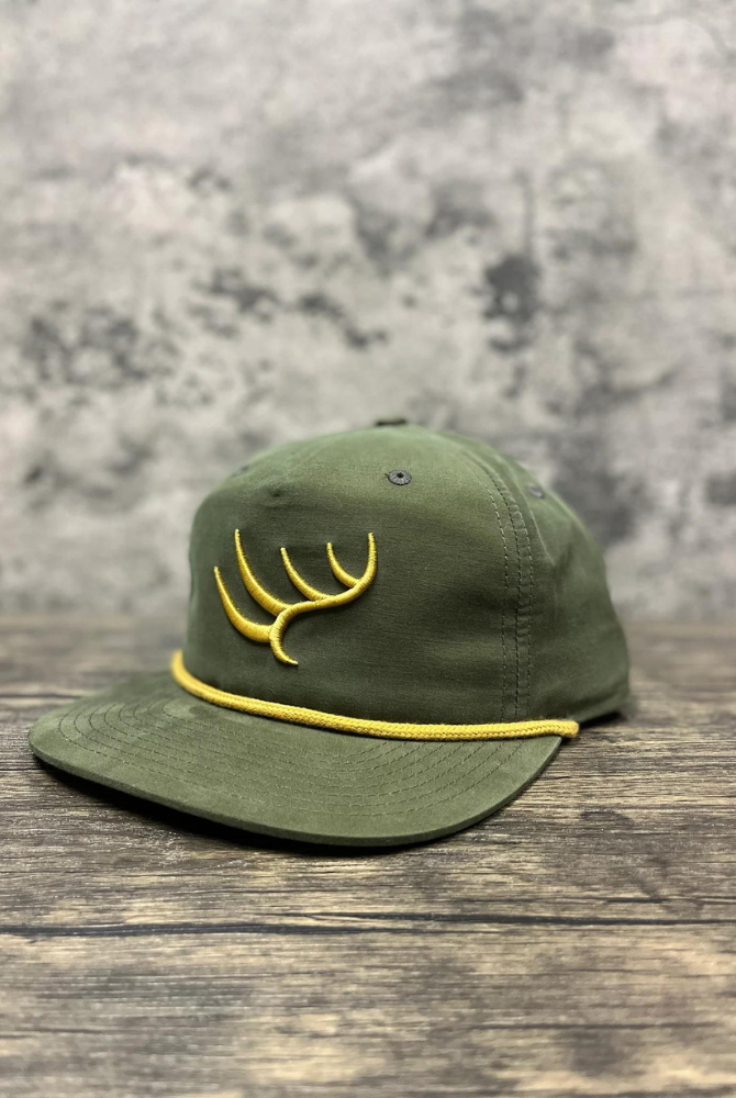 Hunt to Harvest Signature Antler Hat in Loden/Gold