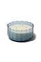 Ripple 12 oz Ribbed Glass Candle in Peppered Indigo