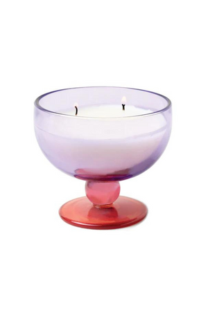 Aura 6 oz Purple & Pink Goblet Candle in Pepper & Plum