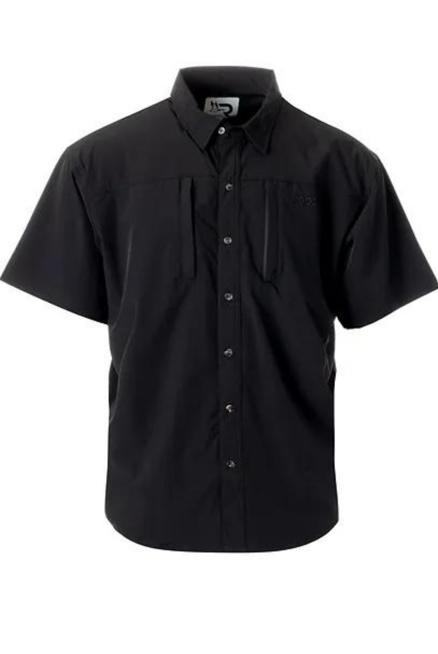 Roost Short Sleeve Button Down in Black