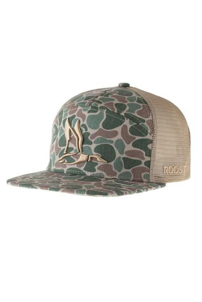 Roost Youth Front Camo 3D Puff Logo Icon Hat