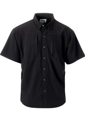 Roost Short Sleeve Button Down in Black