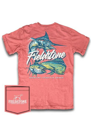 Fieldstone Offshore Slam T-Shirt in Watermelon