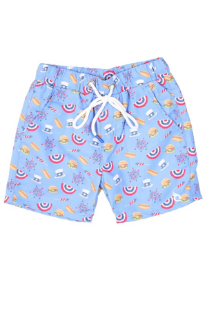 Blue Quail Independence Day Swim Trunk