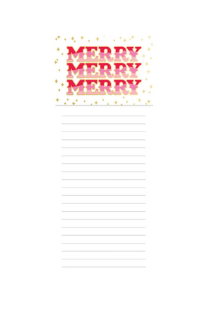 Merry, Merry, Merry Magnetic Notepad