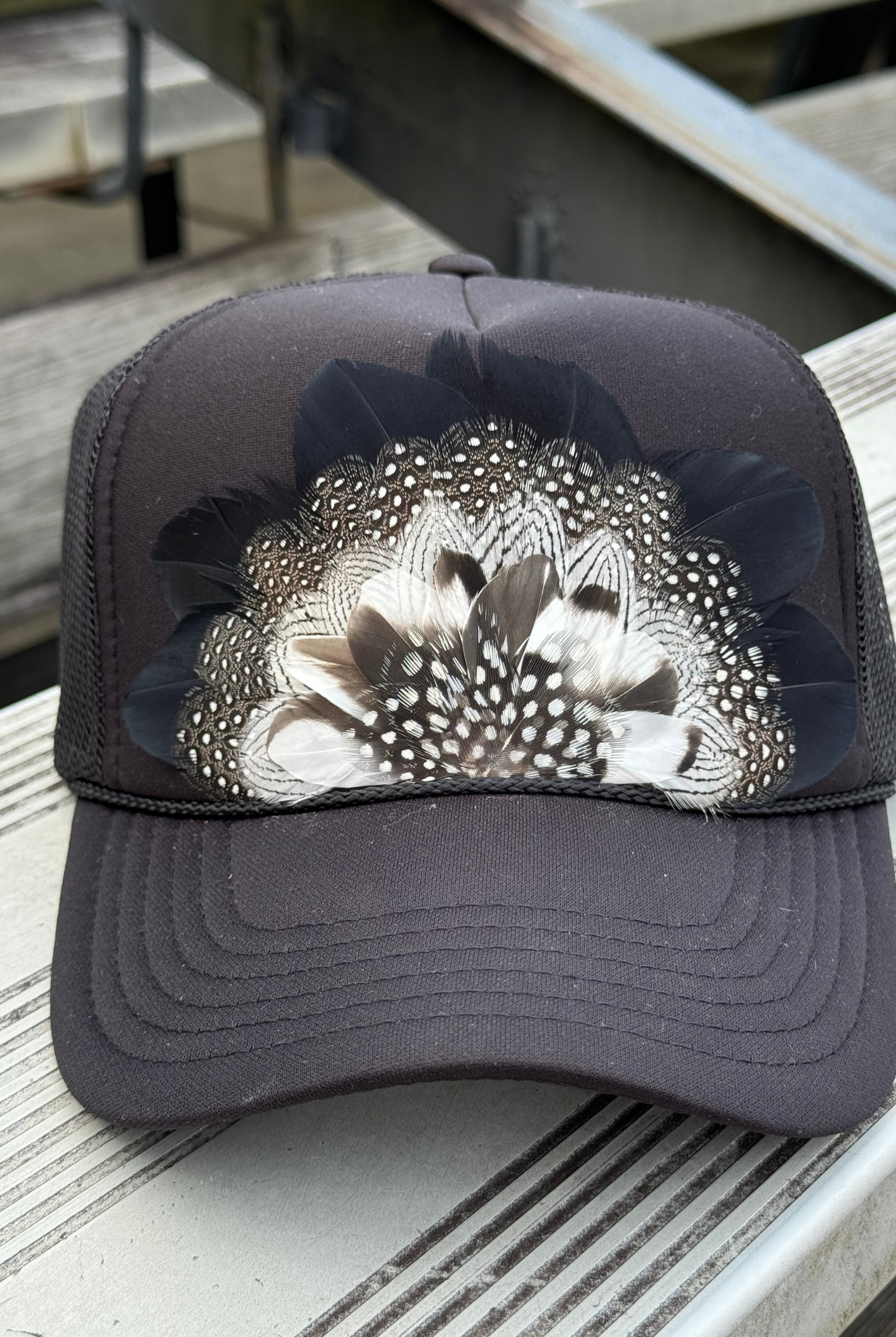 Meredith Feather Trucker Hat