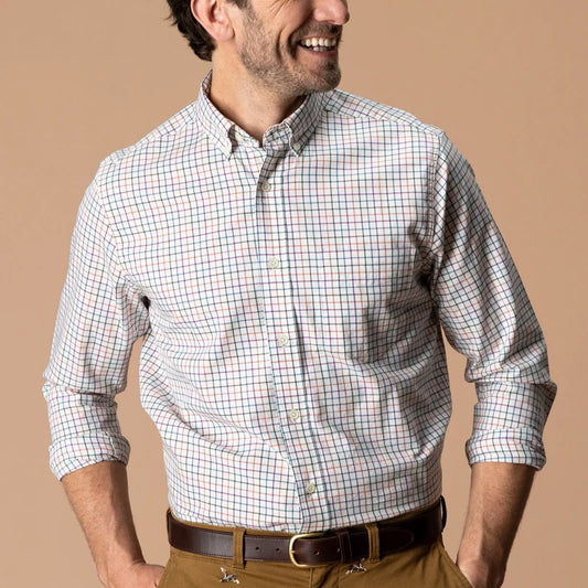 Duck Head | LS Cotton Twill Sport Button Down in Weathered Rose