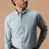 Duck Head | LS Cotton Oxford Sport Button Down in Hunter Green