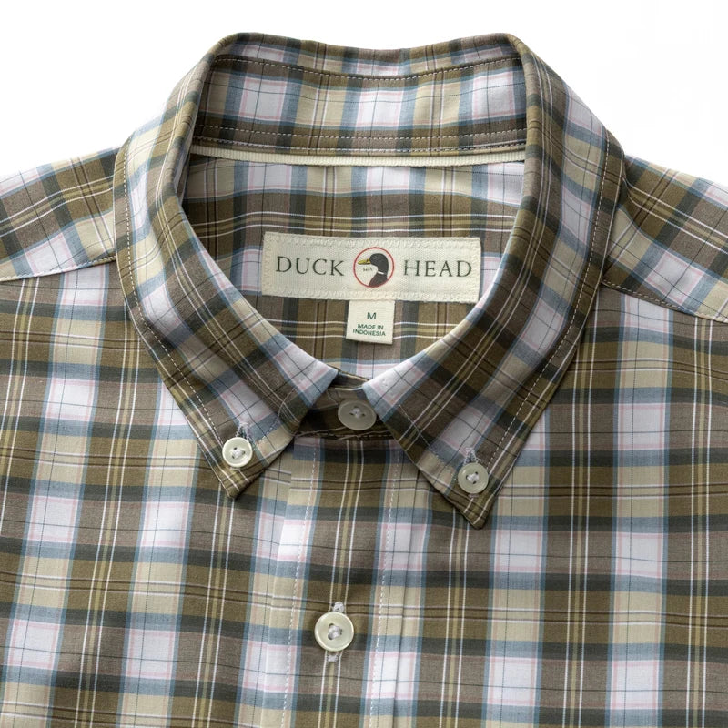 Duck Head | LS Performance Poplin Sport Shirt in Aldridge Plaid