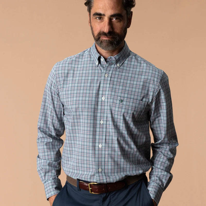 Duck Head | LS Performance Poplin Sport Shirt in Wintstead Plaid