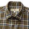 Duck Head | LS Cotton Flannel Sport Shirt in Dark Olive