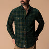 Duck Head | LS Corduroy Snap Shirt in Pine Grove