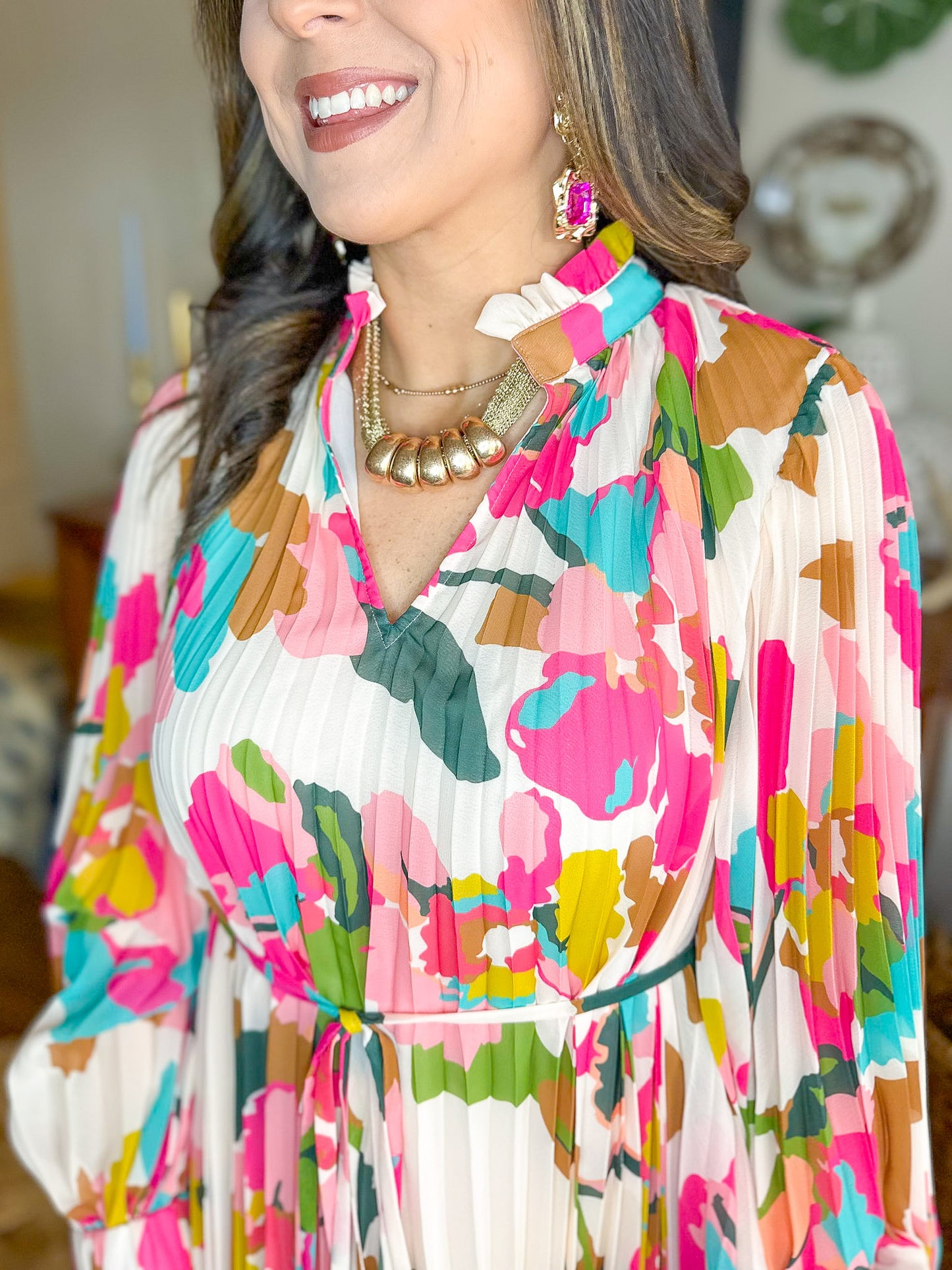 Crosby | Heidi Dress in Botanic Blush