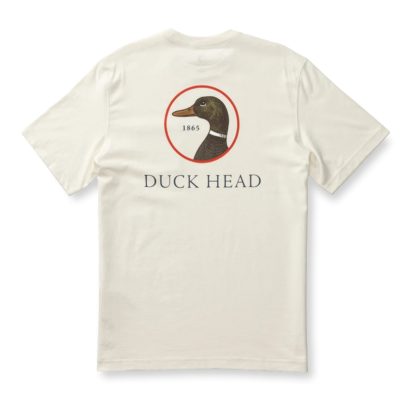 Duck Head | Duck Head Logo SS T-Shirt in Antique White