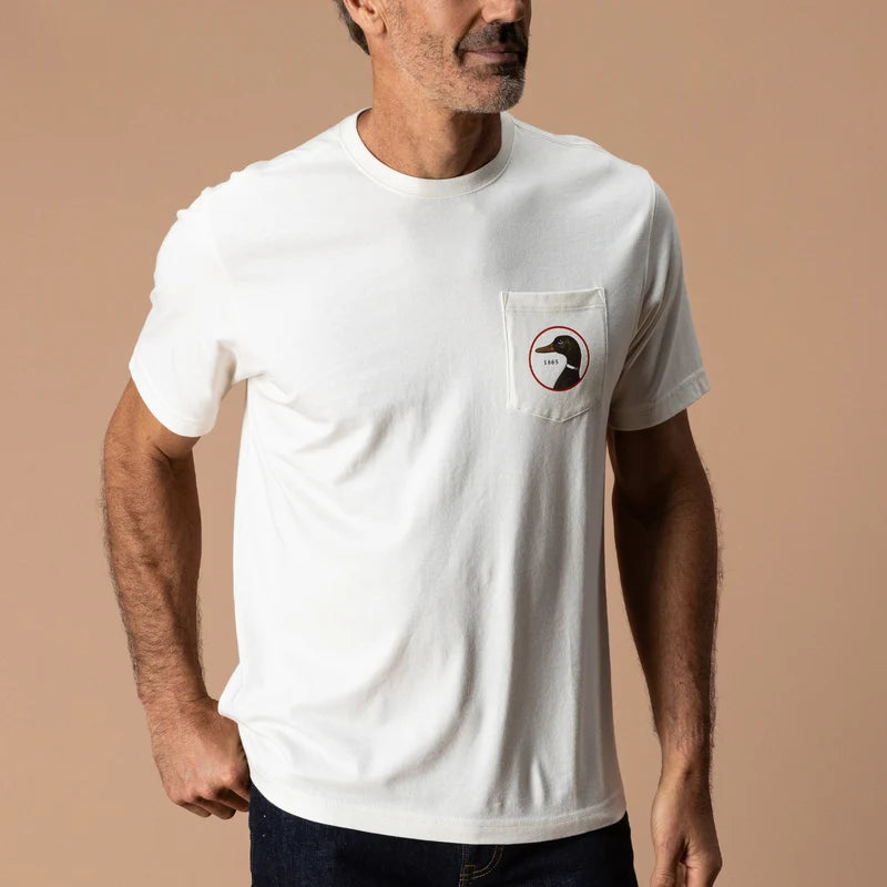 Duck Head | Duck Head Logo SS T-Shirt in Antique White