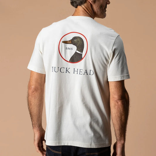 Duck Head | Duck Head Logo SS T-Shirt in Antique White