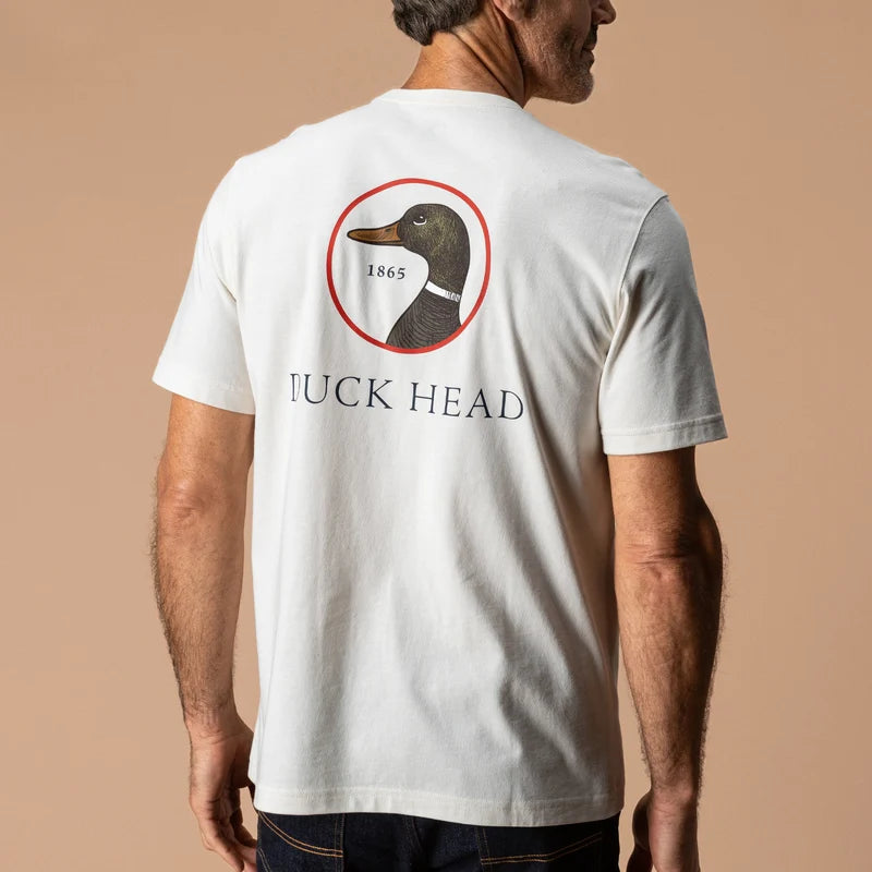 Duck Head | Duck Head Logo SS T-Shirt in Antique White