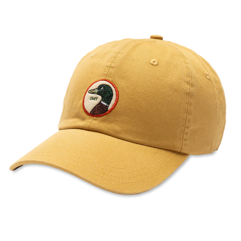 Duck Head | Circle Patch Twill Hat in Gold