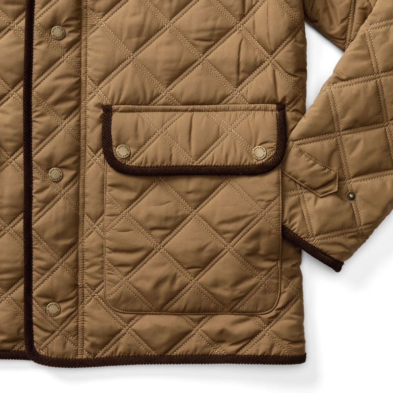 Duck Head | Fremont Lodge Performance Quilted Jacket in Dark Taupe