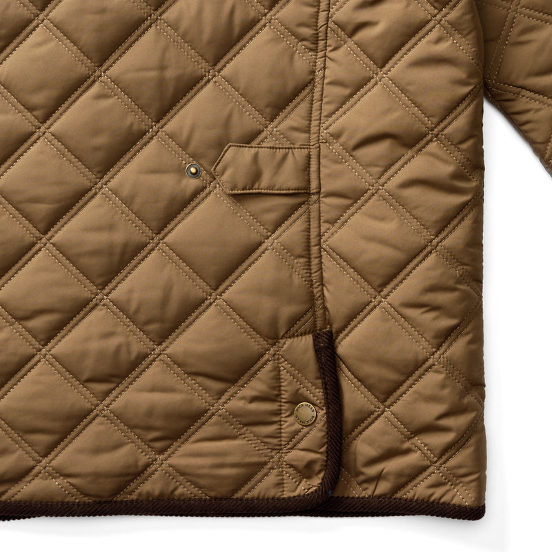 Duck Head | Fremont Lodge Performance Quilted Jacket in Dark Taupe