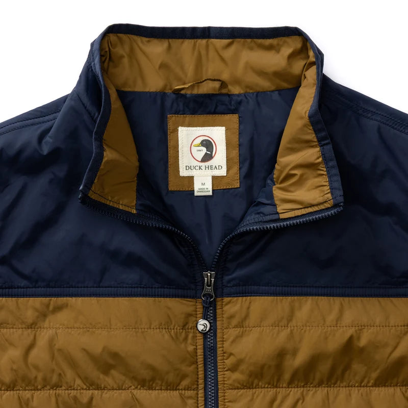Duck Head | Ridgeland Performance Quilted Vest in Bronze Brown