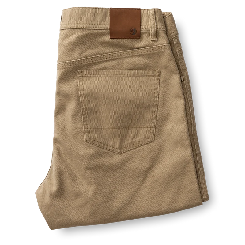 Duckhead | Field Canvas Five-Pocket Pant in Khaki