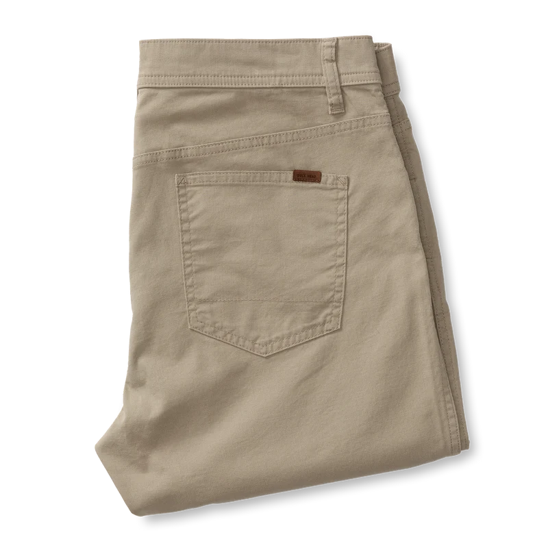 Duck Head | Classic Fit Pinpoint Canvas Five-Pocket Pant in Khaki