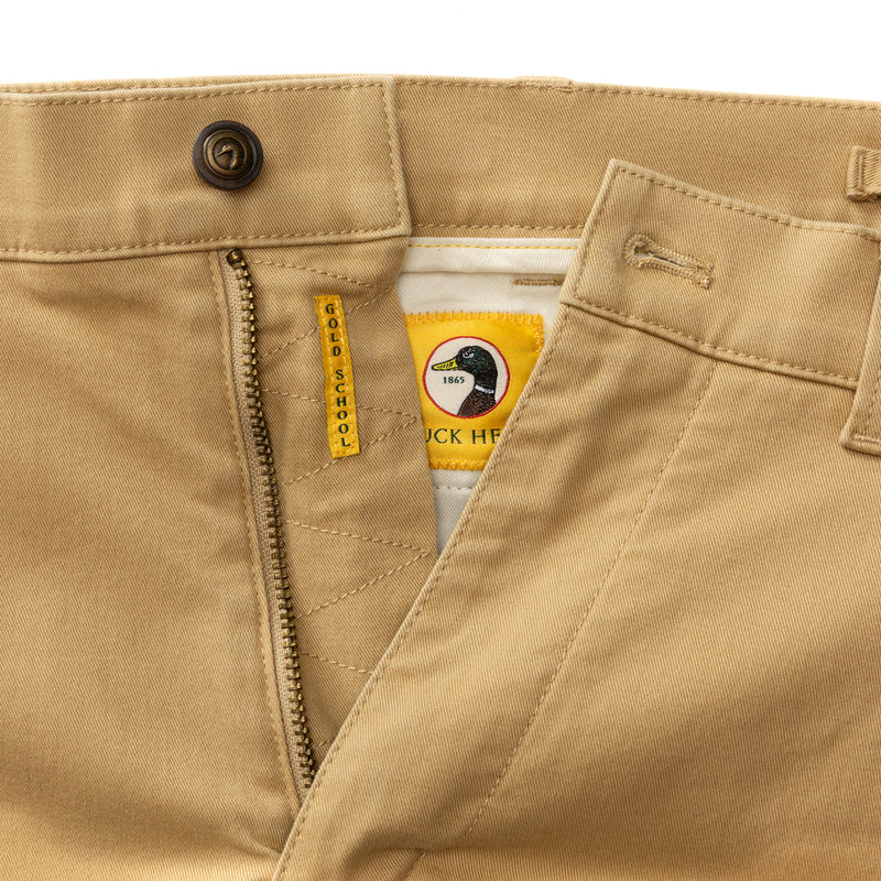 Duck Head | Classic Fit Gold School Chino in Original Khaki