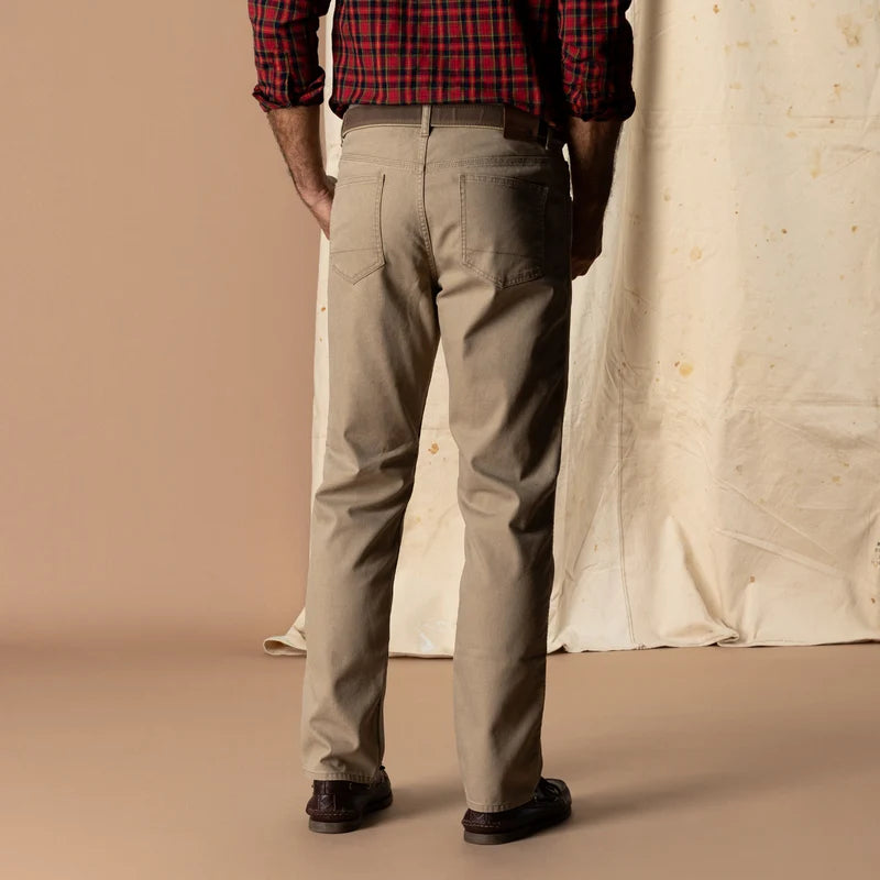 Duckhead | Field Canvas Five-Pocket Pant in Khaki