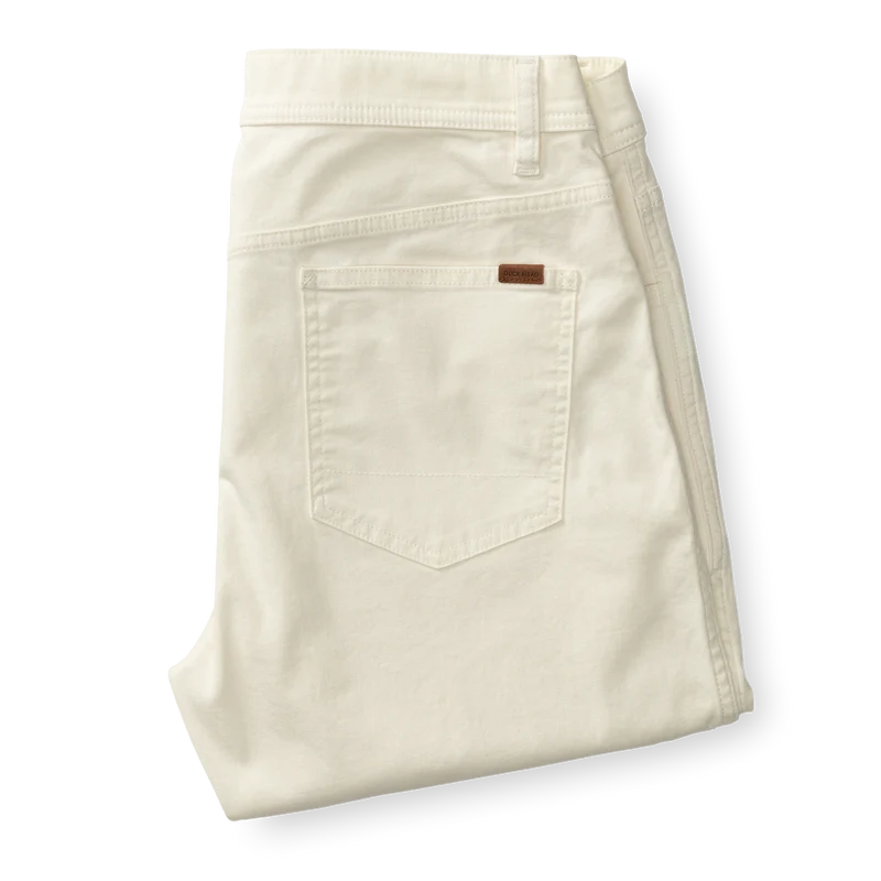 Duck Head | Classic Fit Pinpoint Canvas Five-Pocket Pant in Stone