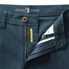 Duck Head | Slim Fit Pinpoint Canvas Five-Pocket Pant in Midnight Navy