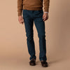 Duck Head | Slim Fit Pinpoint Canvas Five-Pocket Pant in Midnight Navy