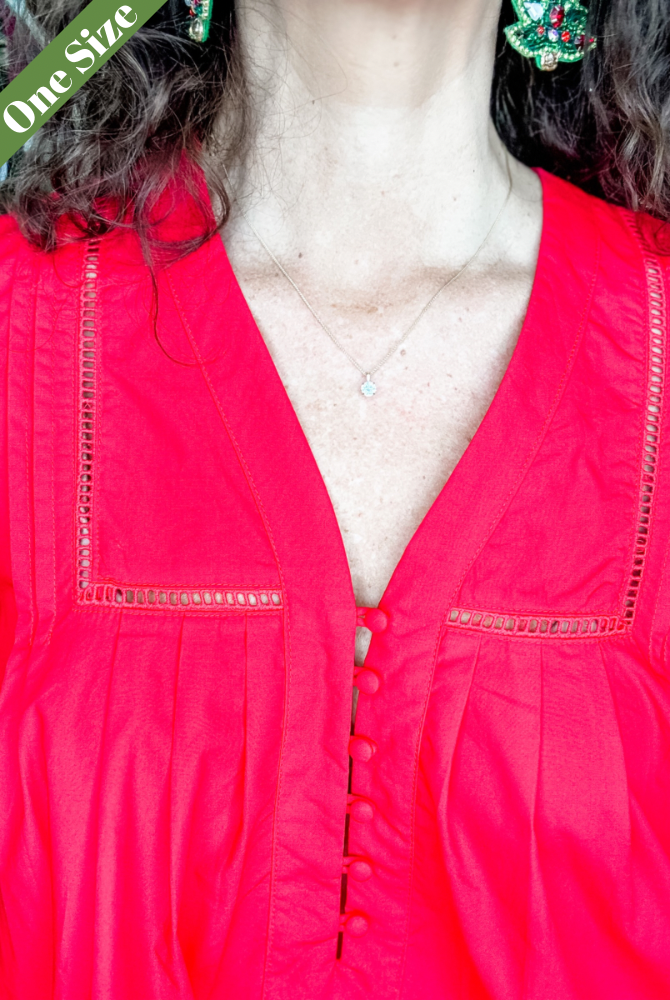 Caryn Lawn Stevie Dress in Red
