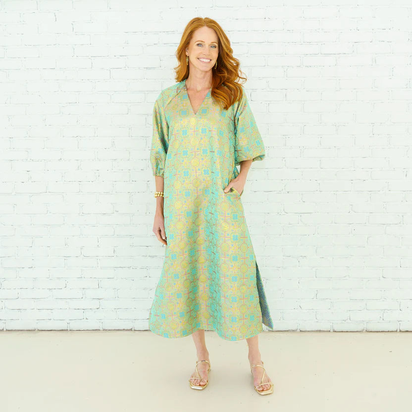Caryn Lawn | Coco Jacquard Lime
