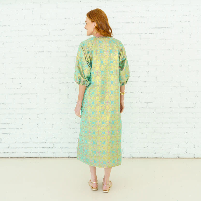 Caryn Lawn | Coco Jacquard Lime