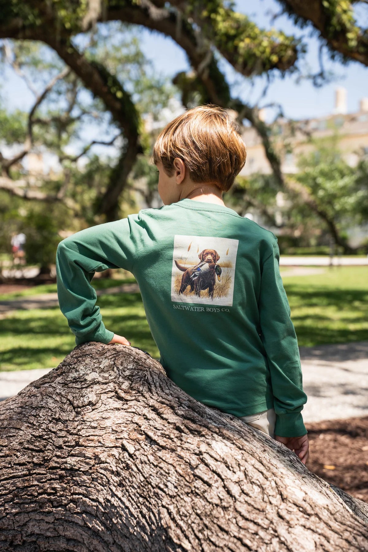 Saltwater Boys | Lab with Duck Long Sleeve T-Shirt