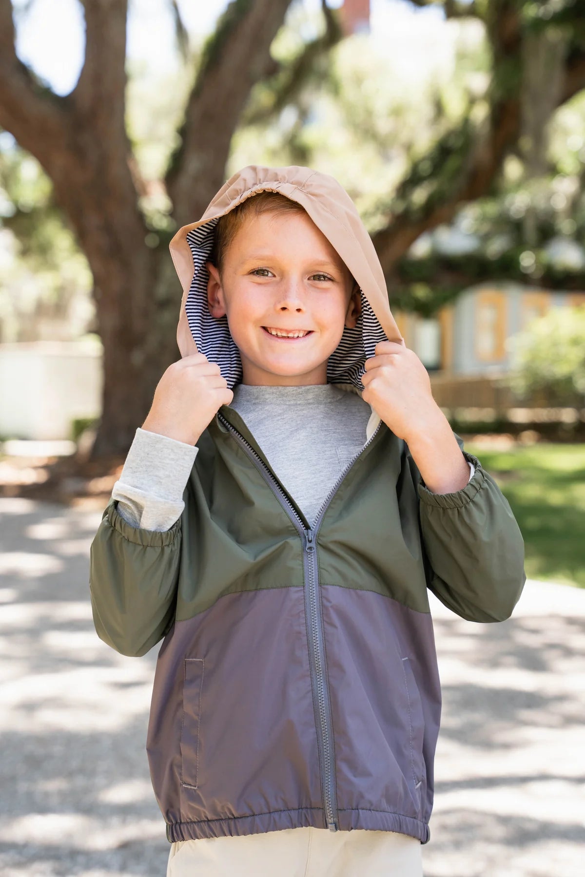 Saltwater Boys | Rain Jacket in Olive