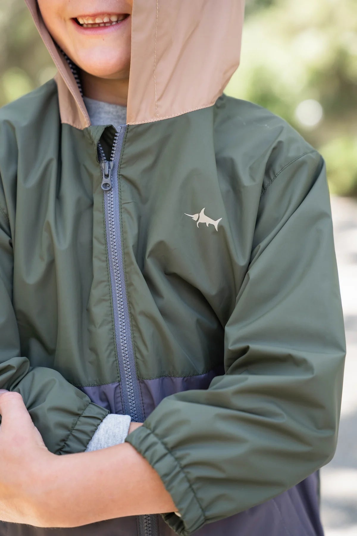 Saltwater Boys | Rain Jacket in Olive