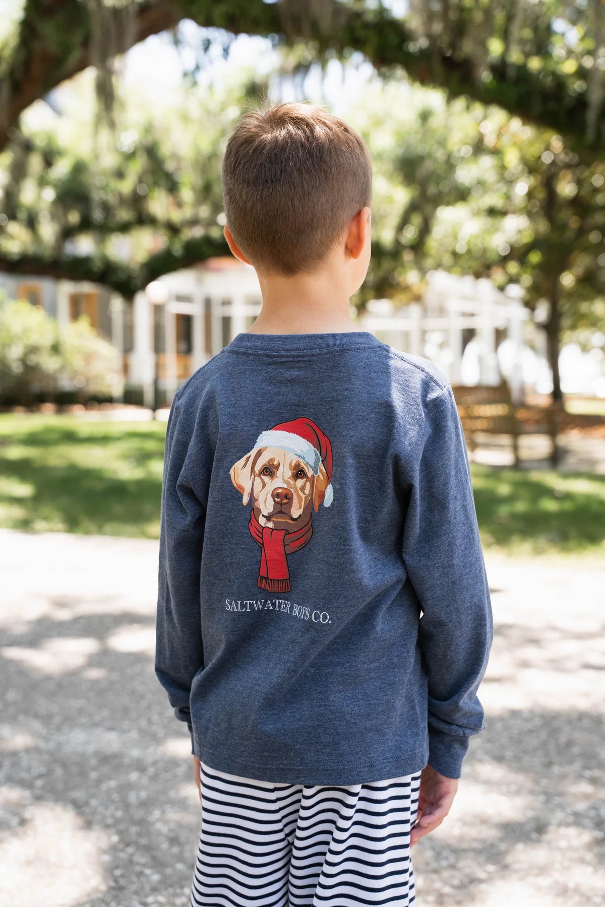 Saltwater Boys | Christmas Lab Long Sleeve T-Shirt