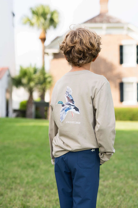 SBC Mallard Boys Graphic Tee LS Taupe