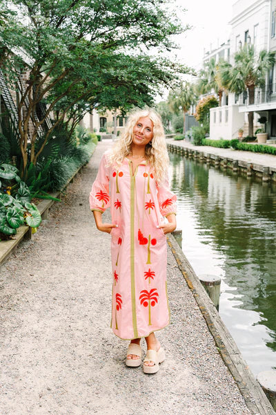 Victoria Dunn Esme Dress in Pink Petals
