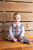 SBC Rivers Reversible Boys Longall Creme Plaid