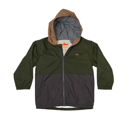 Saltwater Boys | Rain Jacket in Olive