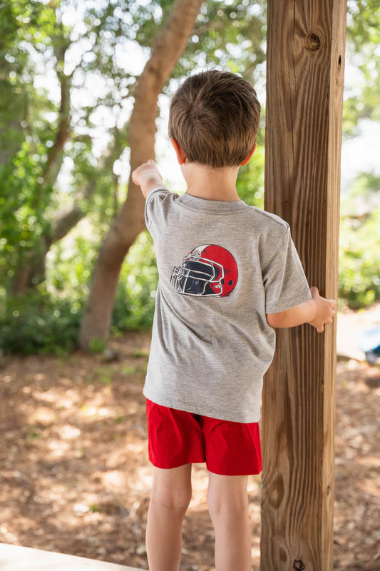 Saltwater Boys Helmet Graphic Tee SS Grey