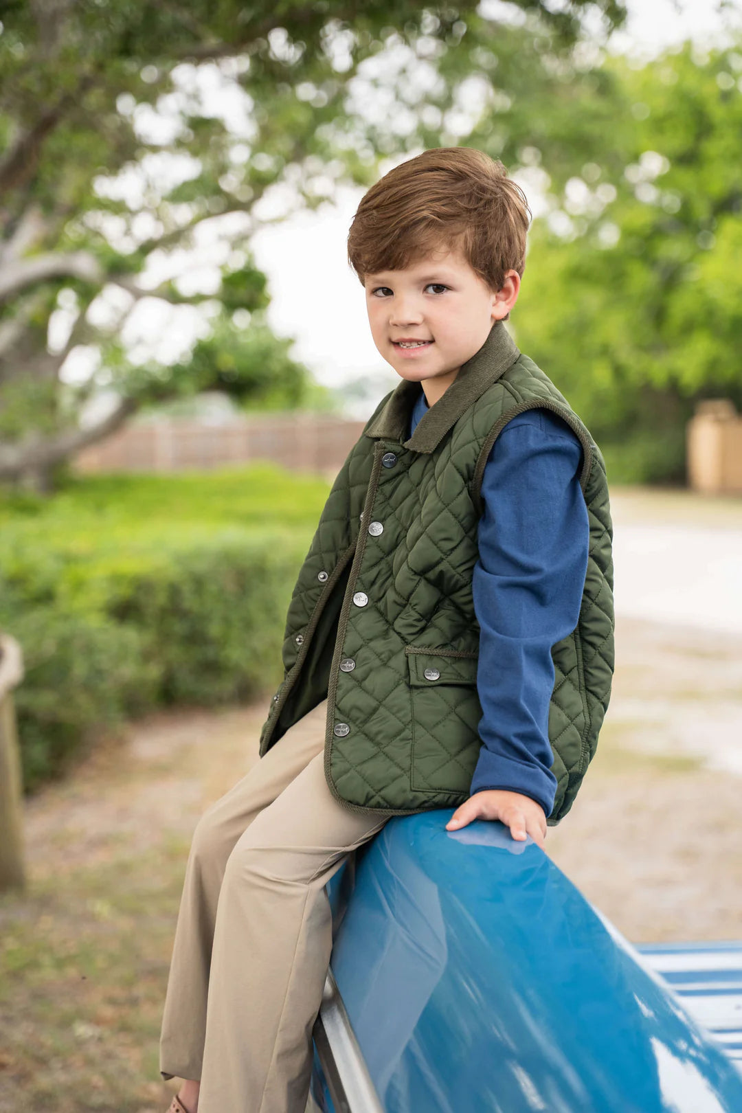SBC Derby Field Boys Vest Green