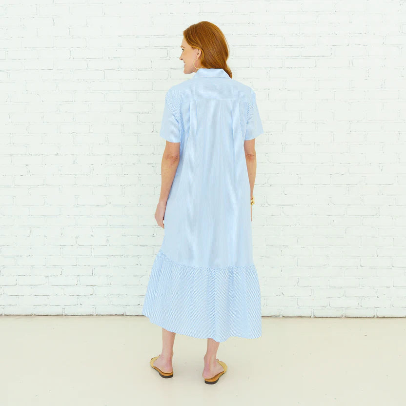Caryn Lawn | Maddie Dress in Wedgewood