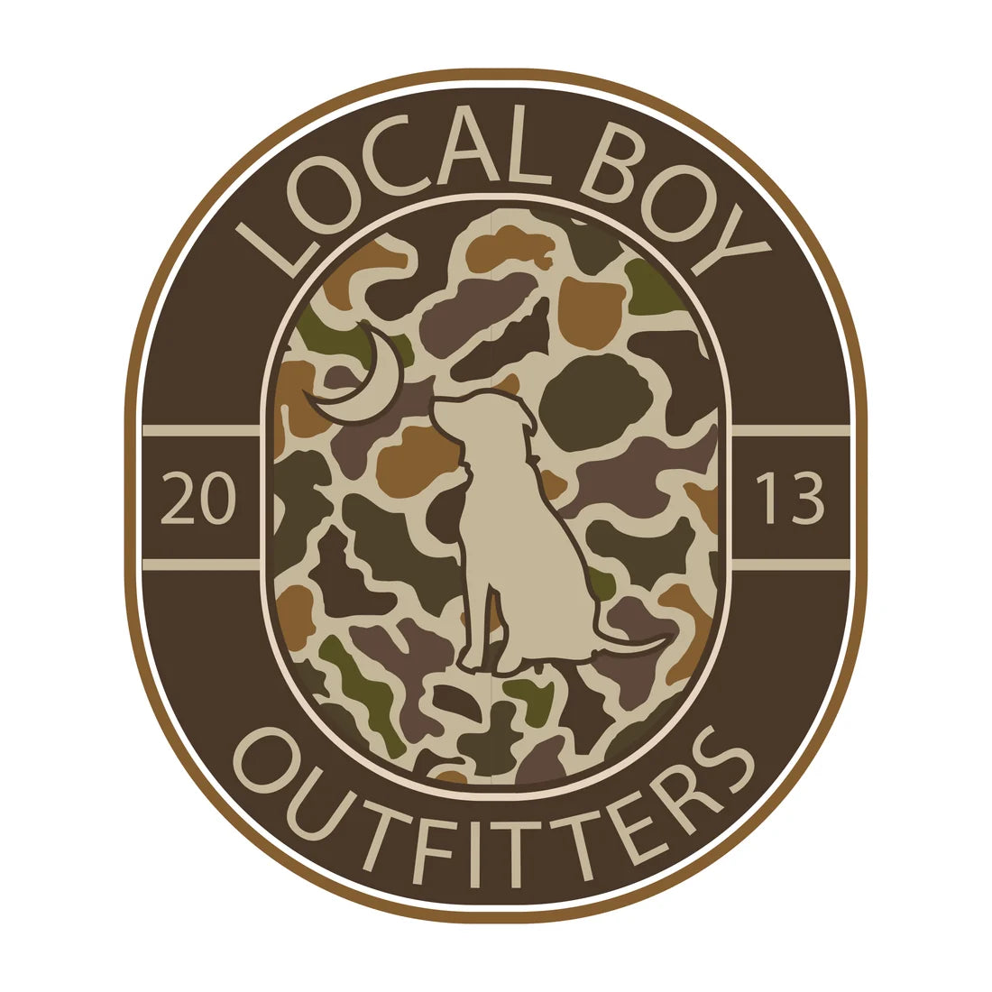 Local Boy | Vintage Crest Decal in Localflage Vintage